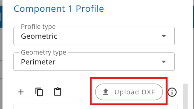 Upload the DXF file