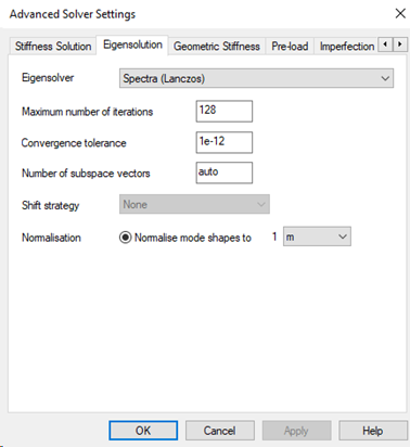 image of the advanced solver settings window