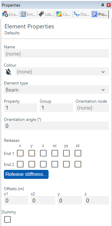 Element Defaults