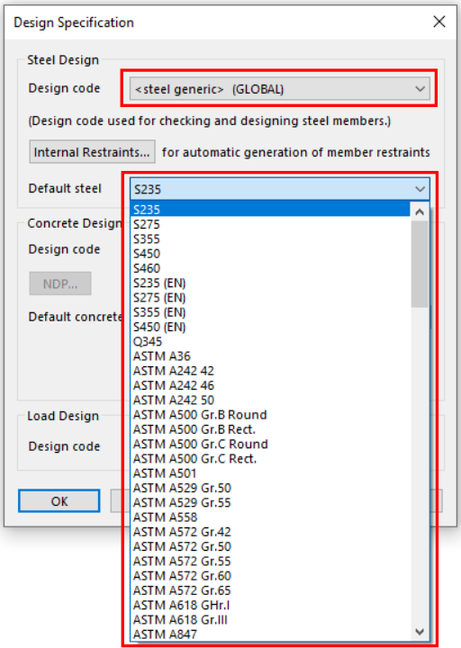 Steel Design | Oasys GSA Documentation