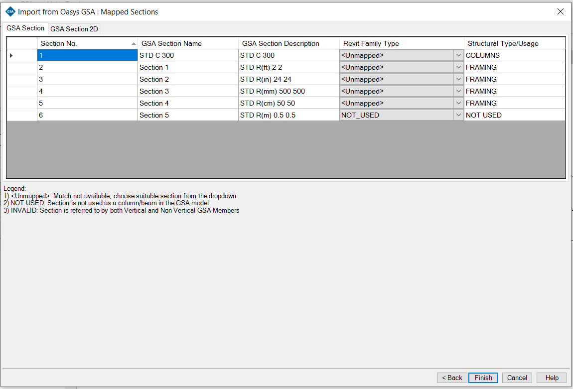 Import from GSA | Oasys GSA Documentation